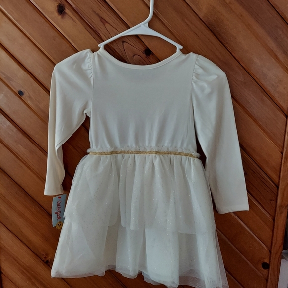 Nwt 5t white and gold deer dress - Picture 3 of 5
